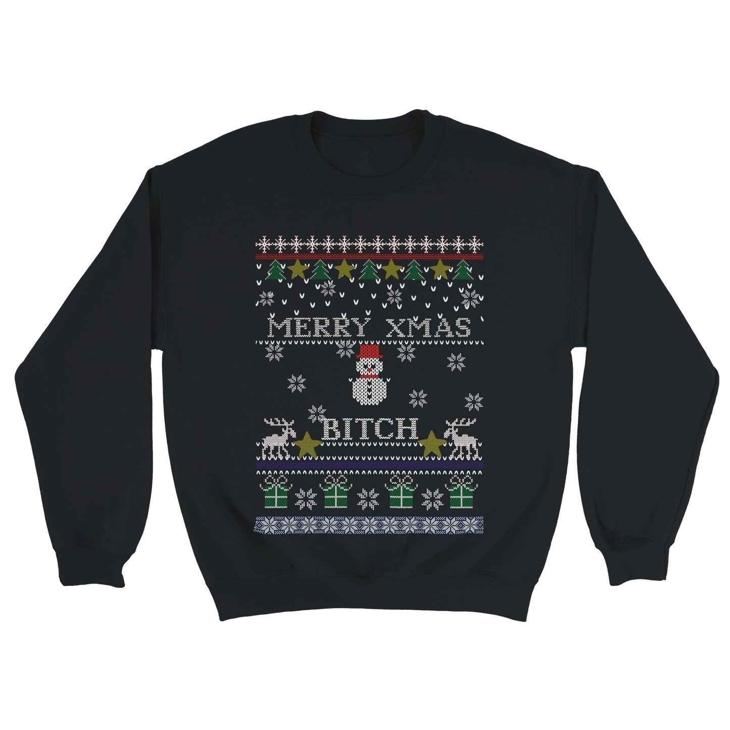 merryxmasbitch ugly christmas sweater